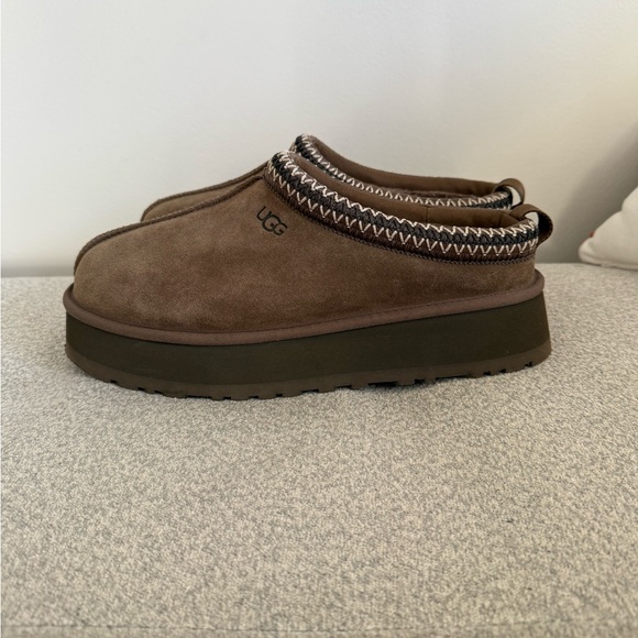 Ugg Tazz Platform Hickory Slippers Women's 11 - Picture 3 of 12
